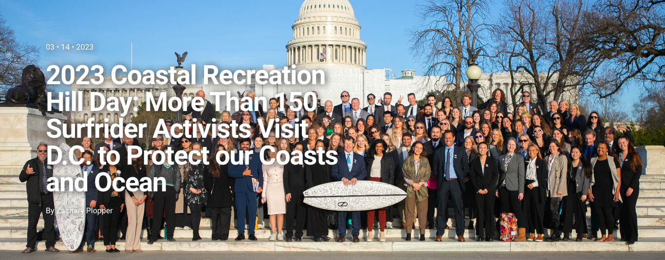 Surfrider Staff and Volunteers outside of the capital